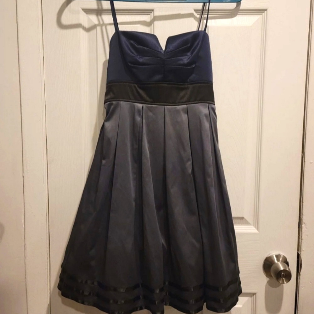Navy & Silver Formal Cocktail Dress - City Studio